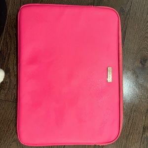 13 inch pink Kate spade padded laptop sleeve